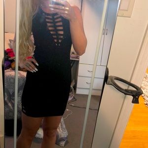 COPY - Bebe black bondage dress